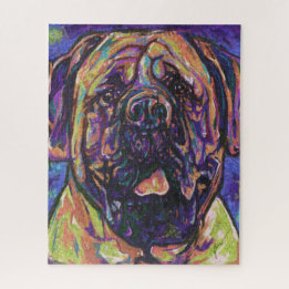 Funky Mastiff Dog Puzzle