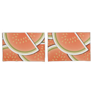 Funky melon wedges pillowcase