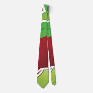 Funky mixed apples tie
