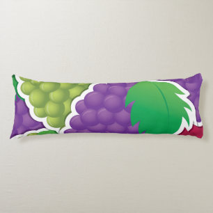 Funky mixed grapes body cushion