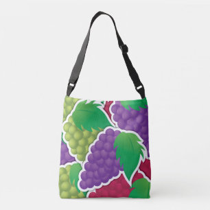 Funky mixed grapes crossbody bag
