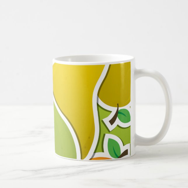 Funky mixed pear coffee mug (Right)