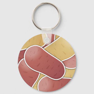 Funky mixed potato key ring