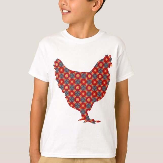 Funky modern chicken T-Shirt (Front)