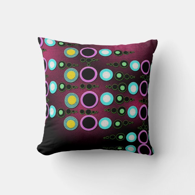Funky Modern Dots Pattern Jumbo Cushion / Pillow (Front)