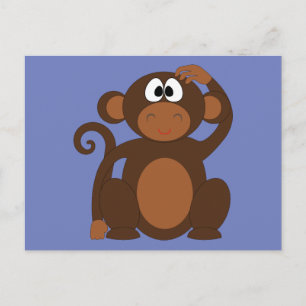 Funky Monkey Postcard