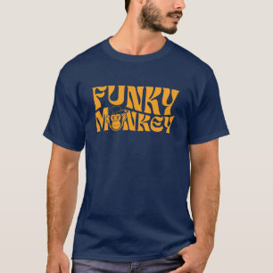 Funky Monkey Retro Typography T-Shirt