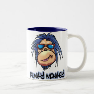 Funky Monkey Two-Tone Coffee Mug