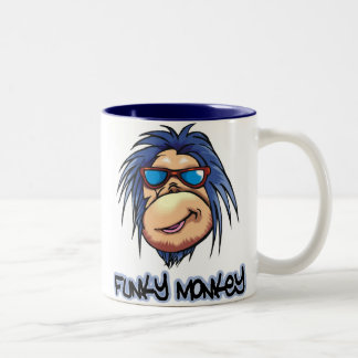 Funky Monkey Two-Tone Coffee Mug