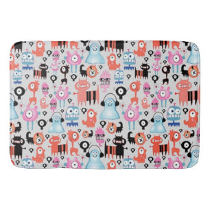 Funky Monsters Bath Mat