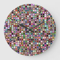 Funky Mosaic Tiles Pattern With Jewel Tones