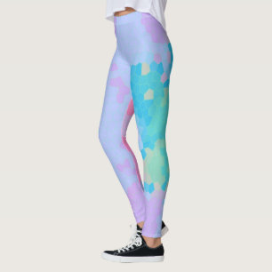 Funky Multi-Colour Mosaic Print Leggings