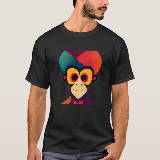Funky Munky Turban Monkey Premium T-Shirt (Front)
