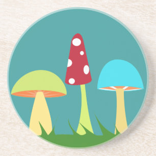 Funky Mushrooms Coaster