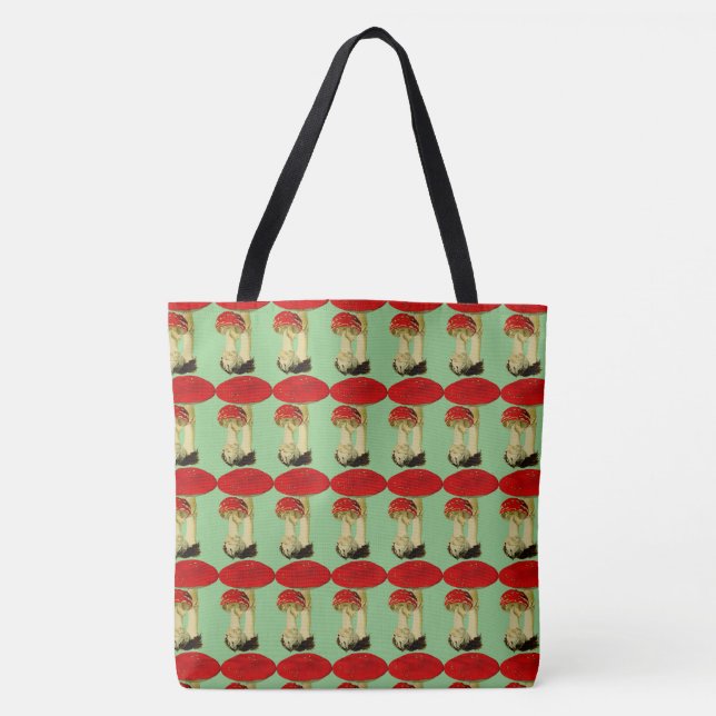 Funky Mushrooms Tote Bag (Front)