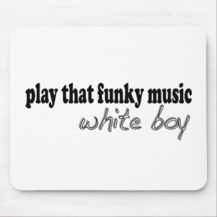Funky Music White Boy Mouse Mat
