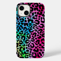 Funky Neon Colourful Leopard Print