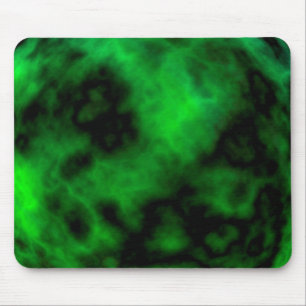 Funky Neon Green Emerald Halloween Abstract Mouse Mat