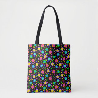 Funky Neon Leopard totebag Tote Bag