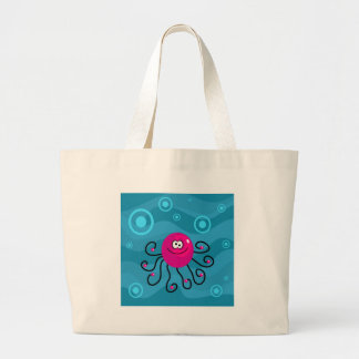 Funky Octopus Large Tote Bag