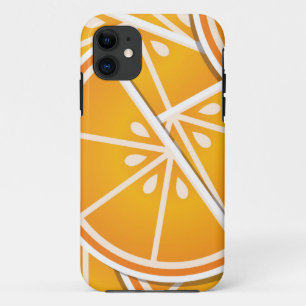 Funky orange wedges iPhone 11 case