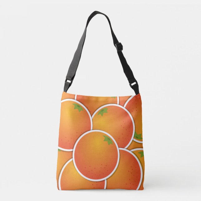 Funky oranges crossbody bag (Back)