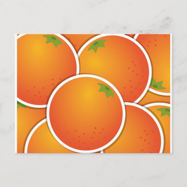 Funky oranges postcard (Front)