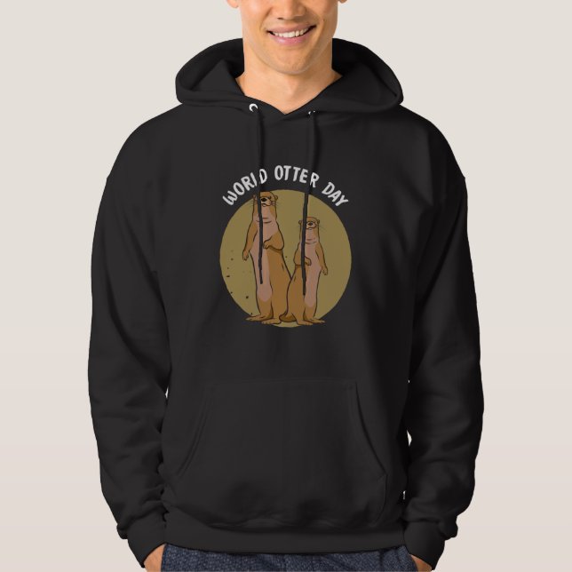 Funky Otter  for sweet otter fans and  otters Hoodie (Front)