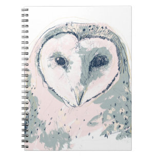 Funky Owl Portrait Notebook