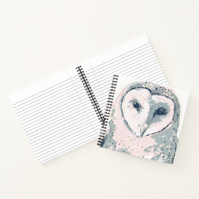 Funky Owl Portrait Notebook (Inside)