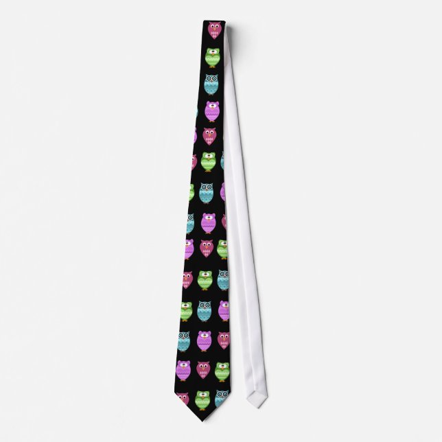 funky owls tie (Front)