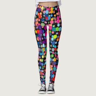 Funky Paint Splatters Leggings