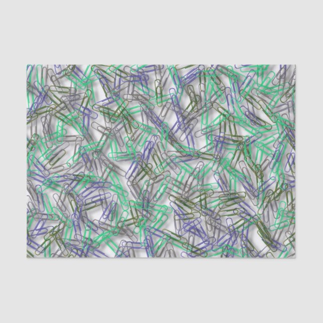 Funky Paperclips Tissue Paper (Front)