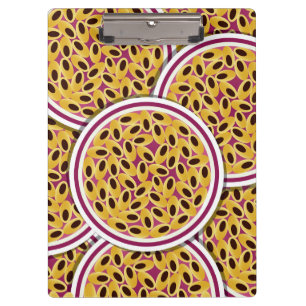 Funky passion fruit clipboard