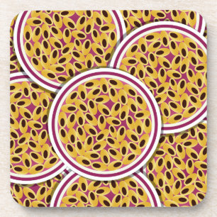 Funky passion fruit coaster
