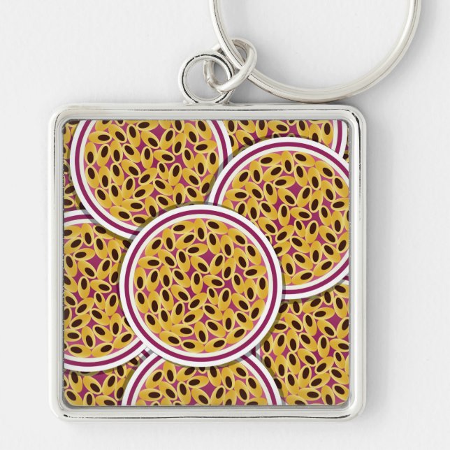 Funky Passion fruit Key Ring (Front)