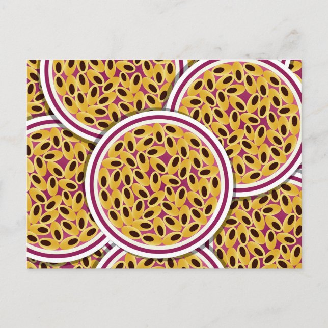Funky Passion fruit Postcard (Front)