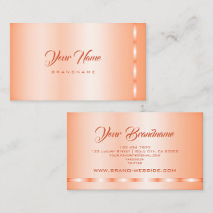Funky Pastel Orange Gradient Colours Professional Business Card