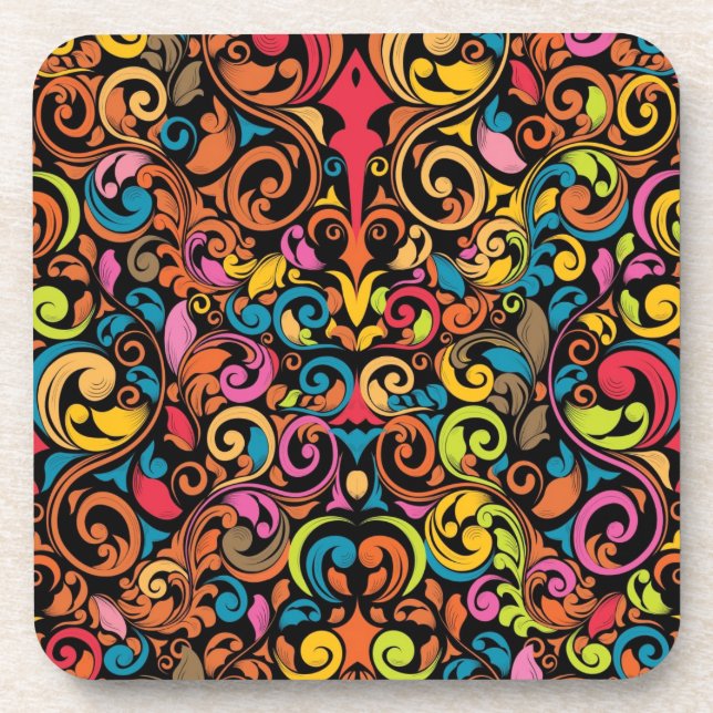 Funky pattern coaster (Front)