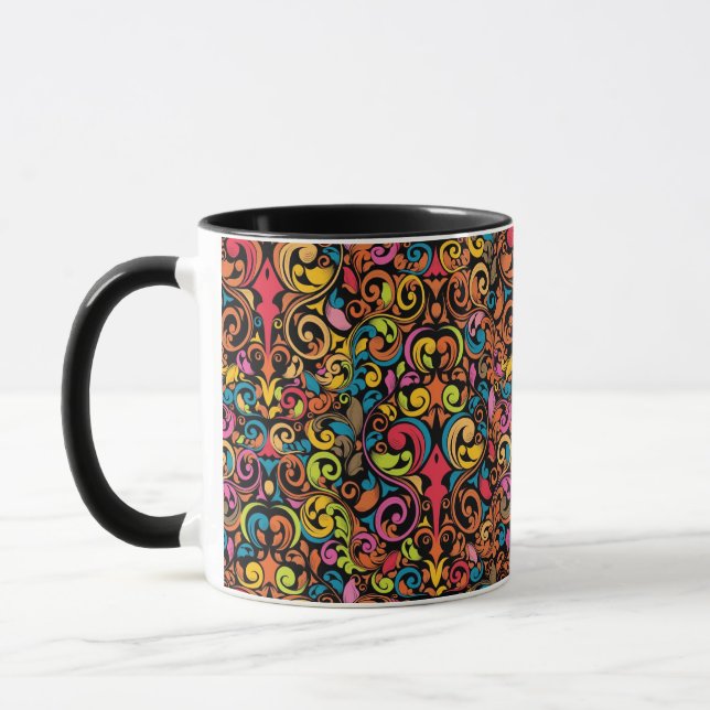 Funky pattern mug (Left)
