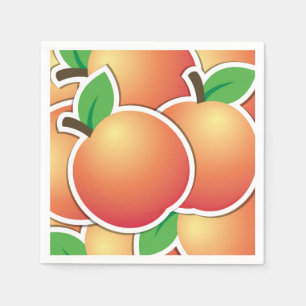 Funky peach napkin