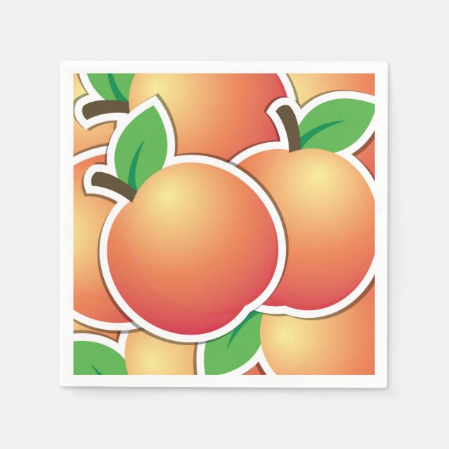 Funky peach napkin (Front)