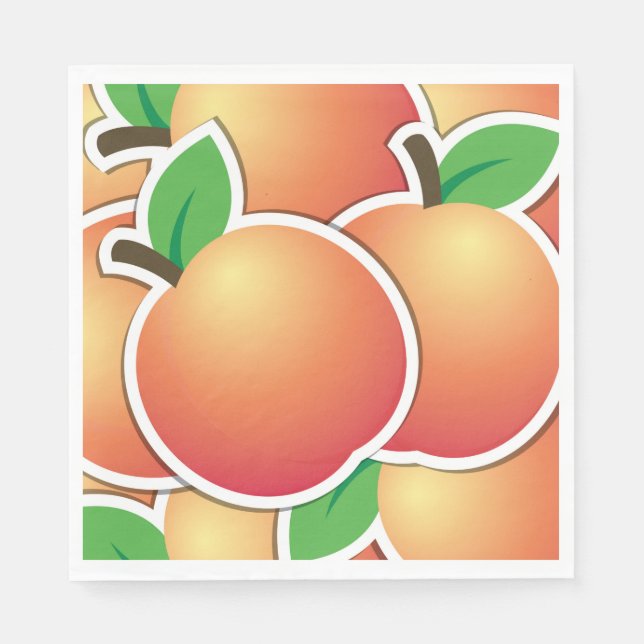 Funky peach napkin (Front)