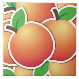 Funky peach tile