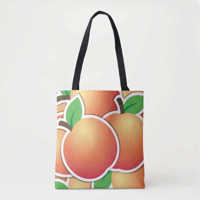 Funky peach tote bag (Front)