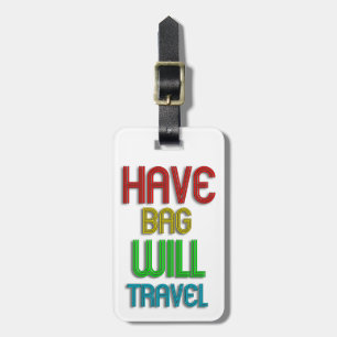 Funky Personalised Aeroplane Luggage Tag