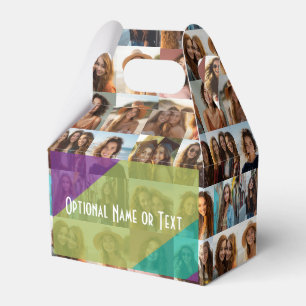 Funky Photo Collage - Add Up to 16 photos Favour Box