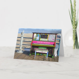 Funky Piano Greeting Card! Card