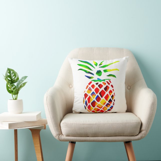 Funky pineapple art cushion (Chair)