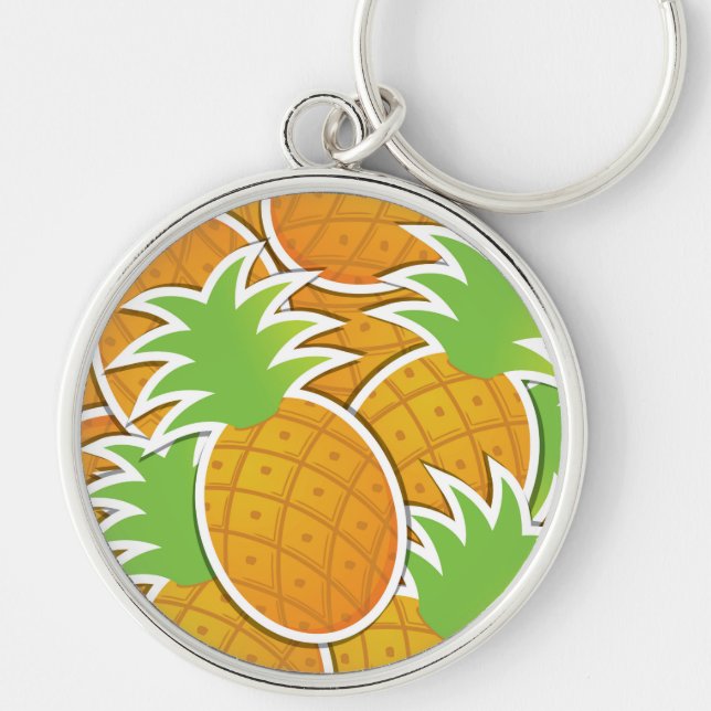 Funky pineapple key ring (Front)